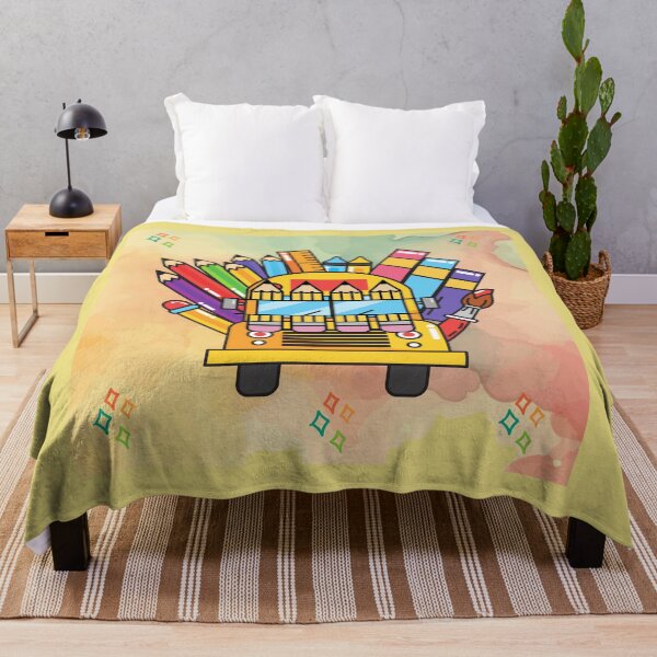Item preview, Creative School Bus Made of School Supplies Illustration. designed and sold by DodoCraft3.
