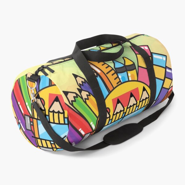 Item preview, Creative School Bus Made of School Supplies Illustration.  designed and sold by DodoCraft3.