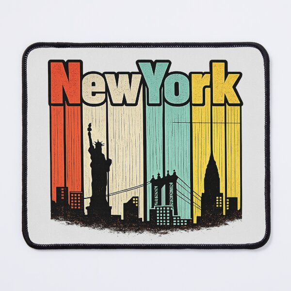 Item preview, Retro New York Skyline Vintage Travel Graphic Design designed and sold by TheAllInStore.
