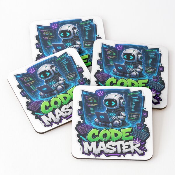 Item preview, CODE MASTER Graffiti Sticker PNG | Programmer Coding Aesthetic | Developer Laptop Vinyl Decal | Software Engineer Tech Gift designed and sold by Stylestickers55.