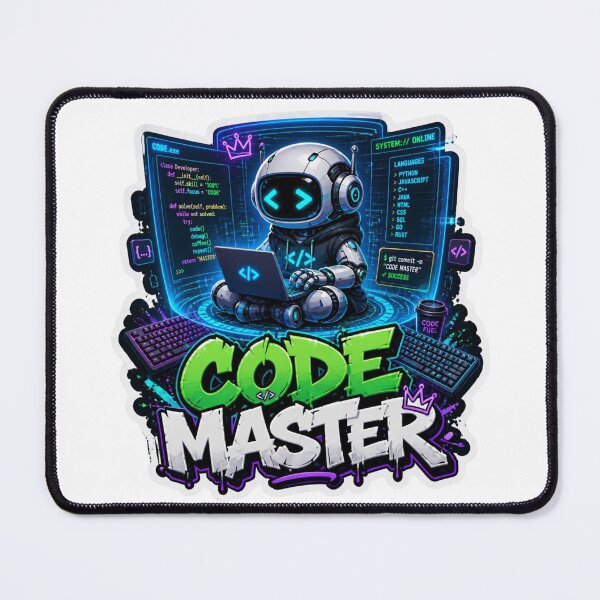 Item preview, CODE MASTER Graffiti Sticker PNG | Programmer Coding Aesthetic | Developer Laptop Vinyl Decal | Software Engineer Tech Gift designed and sold by Stylestickers55.
