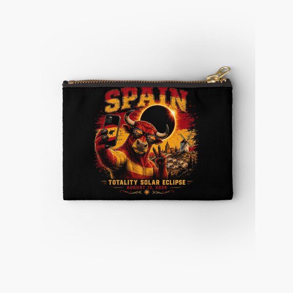 Item preview, Spain Totality Solar Eclipse August 12 2026 - Spanish Bull Selfie Art designed and sold by DreamPup.
