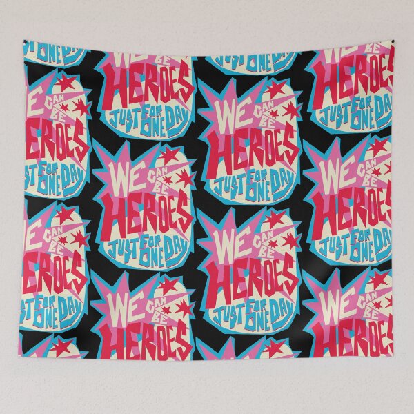 Item preview, Aesthetic Ziggy Stardust Lightning and Cute Retro Music Quotes Sticker designed and sold by benja-08.