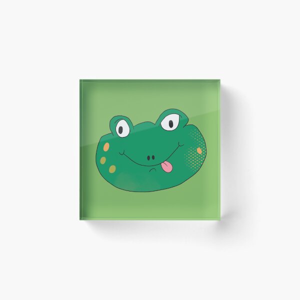 Item preview, Silly Freddy Frog Face designed and sold by yellowflowerhut.