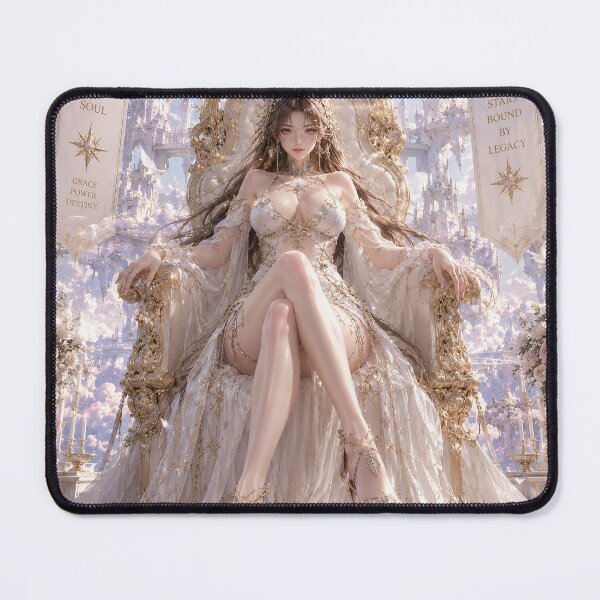 Item preview, Celestial Empress on the Golden Throne – Heavenly Fantasy Queen Art designed and sold by cannsuh.