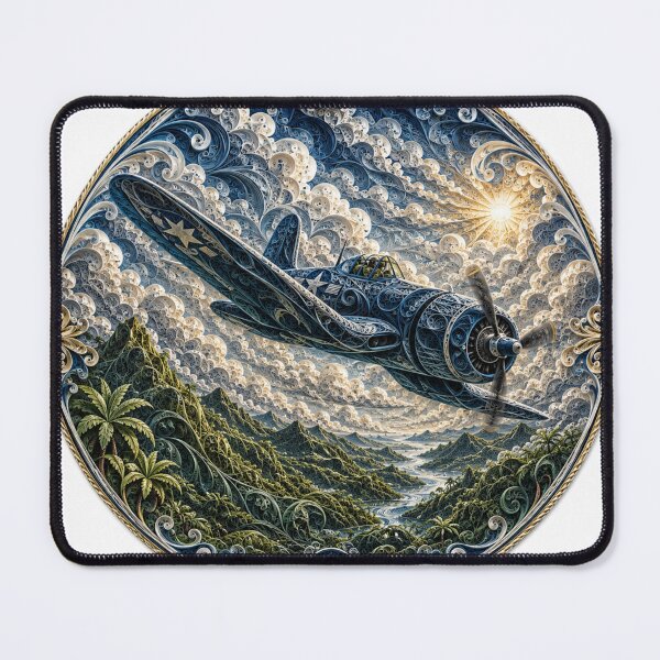 Item preview, Guardians of the Sky – F4U Corsair Framed Aviation Wall Art designed and sold by 1Vision Design.