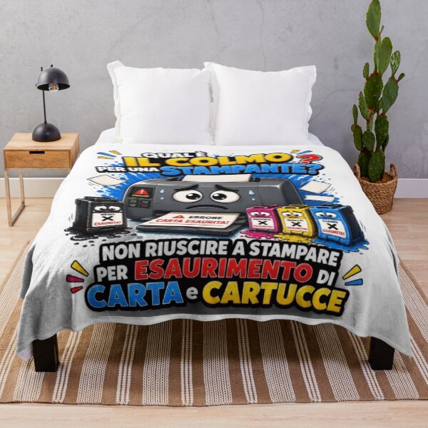 Item preview, Funny Printer – Out of Paper and Ink Cartoon Joke designed and sold by RipantinaFantasy .
