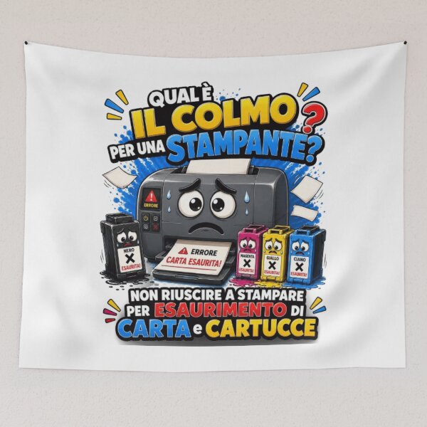 Item preview, Funny Printer – Out of Paper and Ink Cartoon Joke designed and sold by RipantinaFantasy .