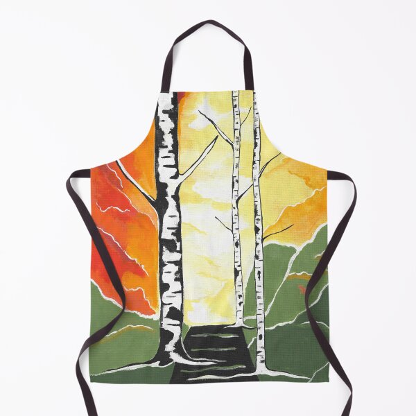 Item preview, Colorful Birch Tree Landscape Painting designed and sold by Sartoris Art.