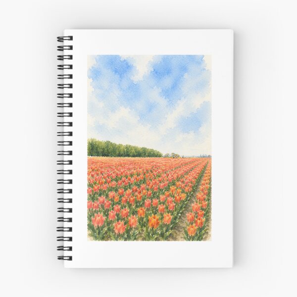 Item preview, Tulip Fields Watercolor designed and sold by lushlyss.