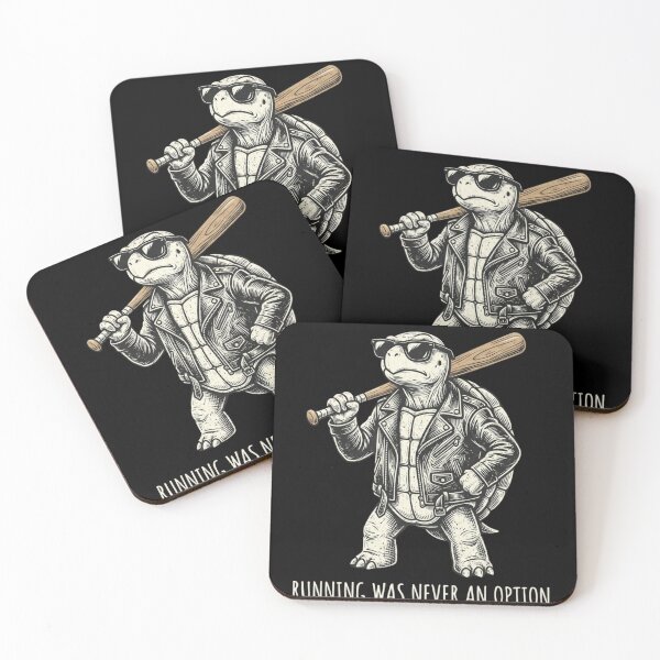Item preview, Running Was Never An Option Cool Turtle Baseball Bat Leather Jacket designed and sold by raedattia.