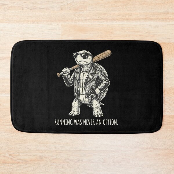 Item preview, Running Was Never An Option Cool Turtle Baseball Bat Leather Jacket designed and sold by raedattia.