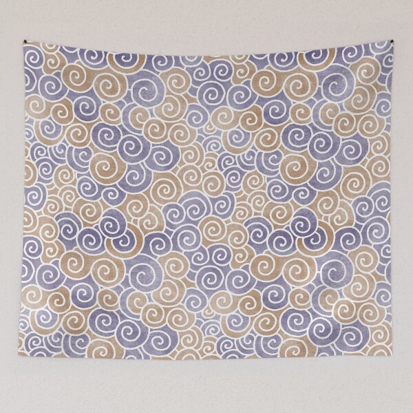 Item preview, Abstract Blue Green Spirals Pattern Color-3 designed and sold by Farissa Designs.