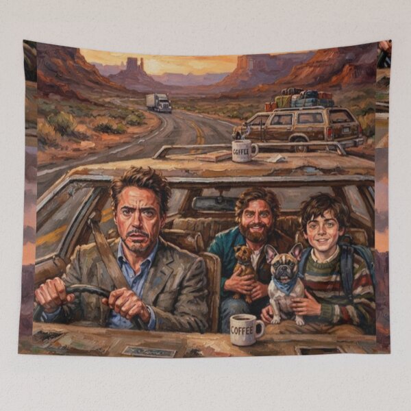 Item preview, Due Date Road Trip Comedy Fine Art Tribute designed and sold by Art's Diner.
