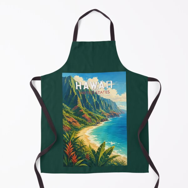 Item preview, Hawaii Illustration Travel Art Vintage designed and sold by KrisSidDesigns.