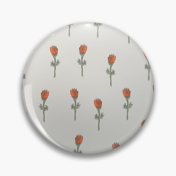 Item preview, Daisy small orange with gray background designed and sold by cezidesign.