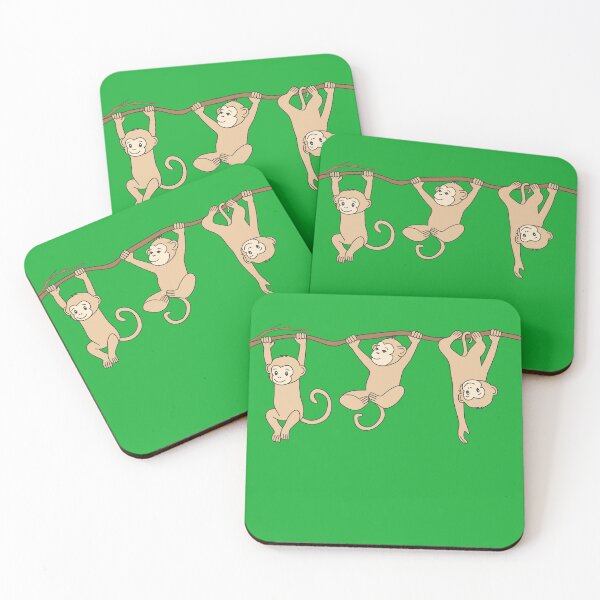 Item preview, Three Cute Monkeys designed and sold by Laanas.