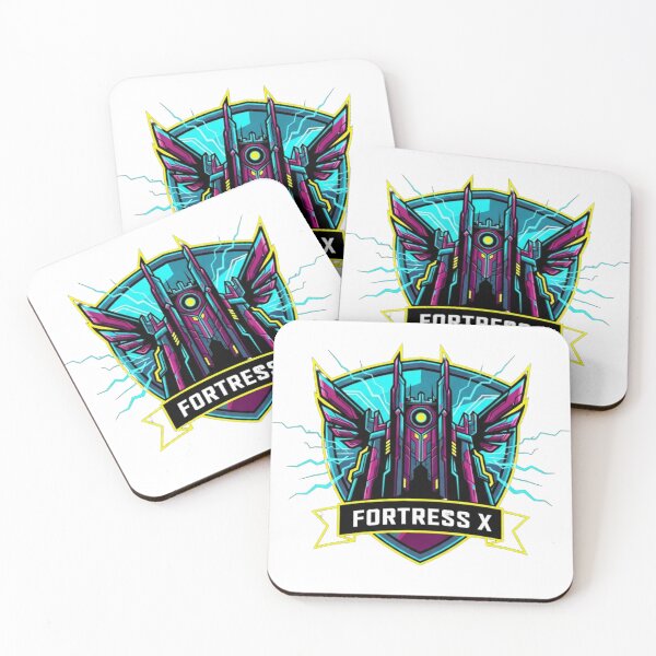 Item preview, Fortress X Cyberpunk Mech Citadel Gaming Emblem designed and sold by Dzblack.