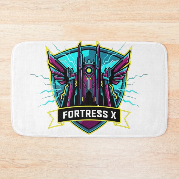 Item preview, Fortress X Cyberpunk Mech Citadel Gaming Emblem designed and sold by Dzblack.