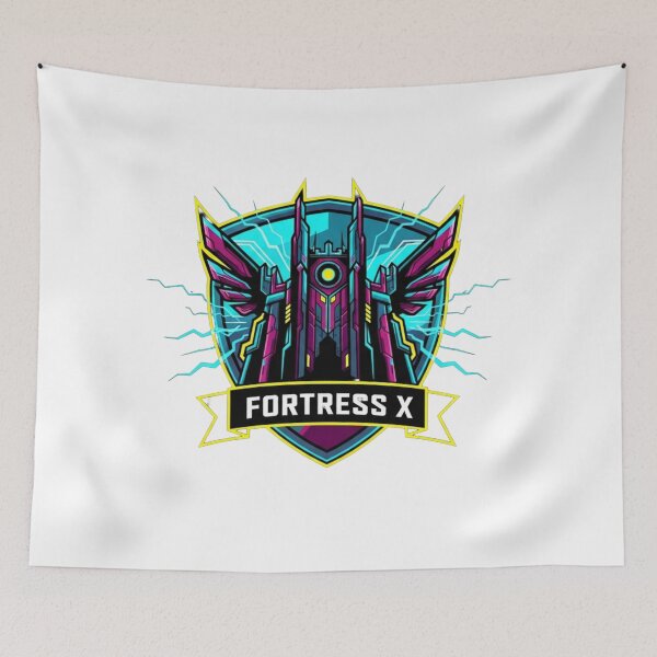 Item preview, Fortress X Cyberpunk Mech Citadel Gaming Emblem designed and sold by Dzblack.