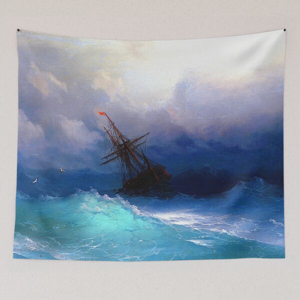 Item preview, Ivan Aivazovsky - Ship on Stormy Seas designed and sold by Jon-Baran.