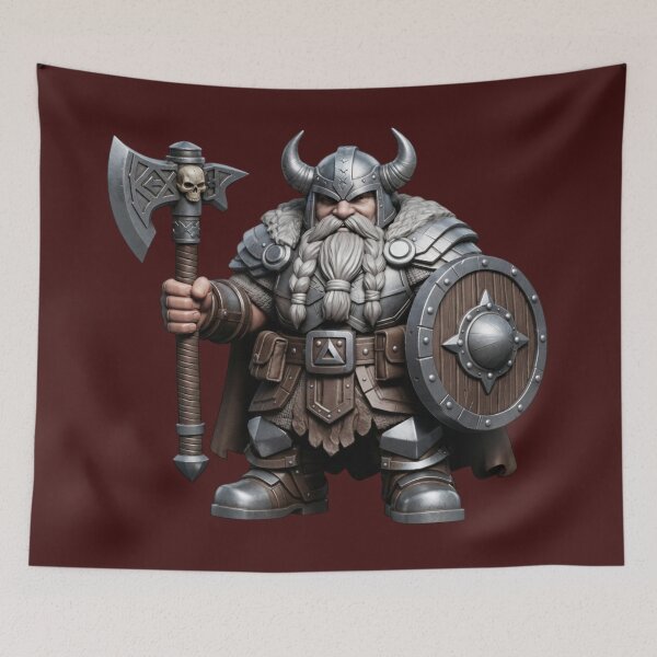 Item preview, Fantasy Dwarf Warrior Concept Art  designed and sold by  Color & Form.