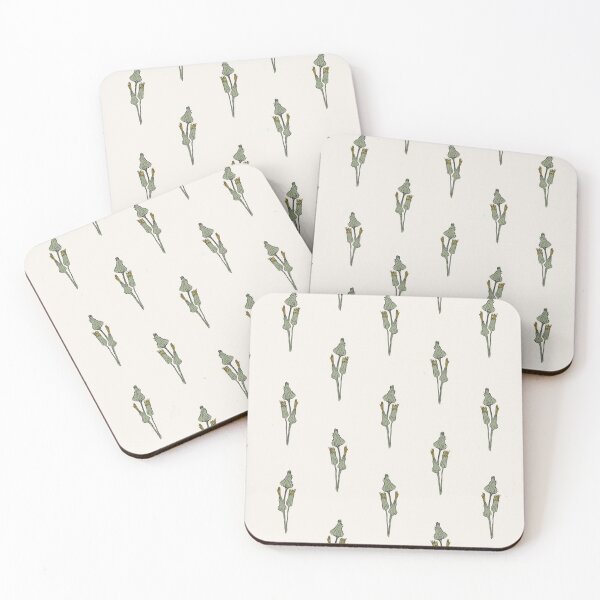 Item preview, Daisy buds on cream background designed and sold by cezidesign.