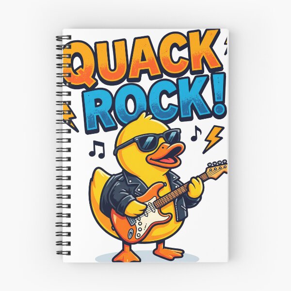 Item preview, Quack Rock Rubber Duck Playing Electric Bass Guitar designed and sold by ThreadRiotTees.
