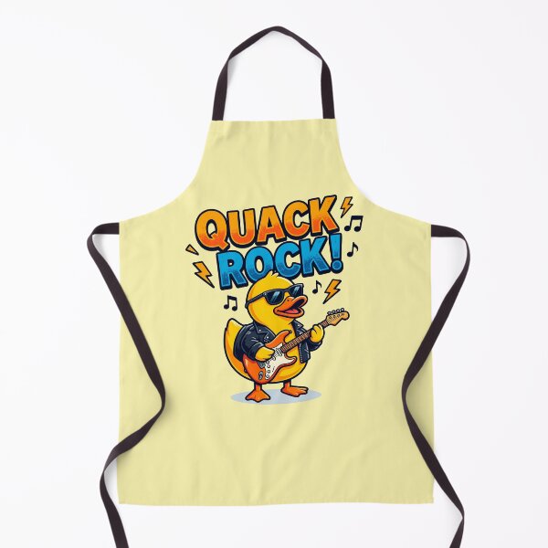 Item preview, Quack Rock Rubber Duck Playing Electric Bass Guitar designed and sold by ThreadRiotTees.
