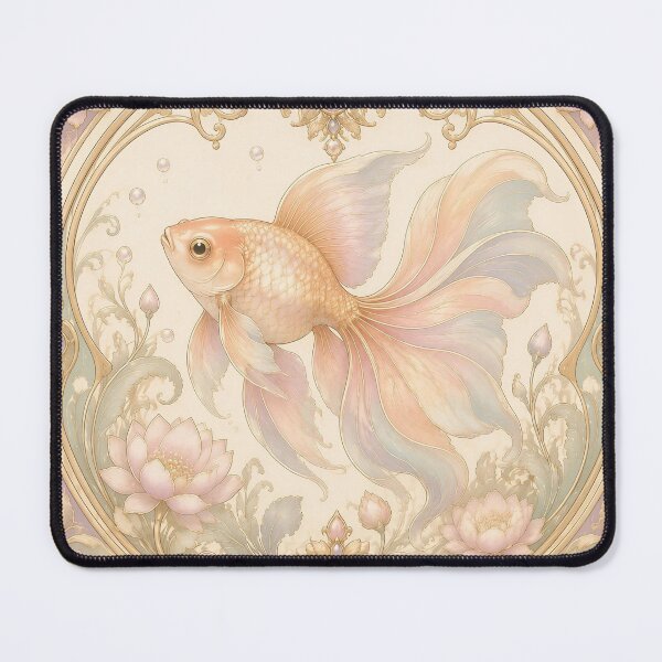 Item preview, Pastel Nouveau Gold Fish designed and sold by Adisak-designs.
