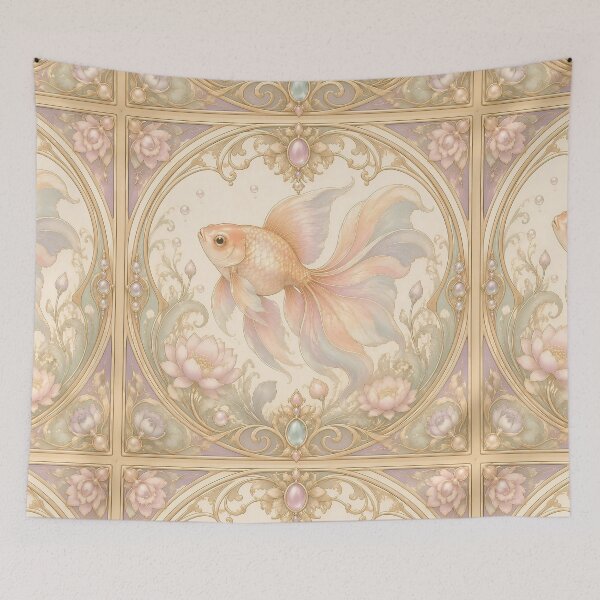 Item preview, Pastel Nouveau Gold Fish designed and sold by Adisak-designs.