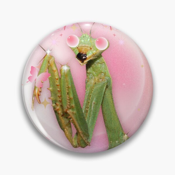 Item preview, My next Incarnation Praying Mantis Pink Cute Collage designed and sold by mooncakekaro.