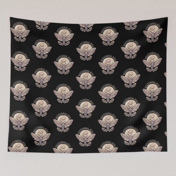 Item preview, Nocturnal Soul Moth Crescent Moon Gothic Vintage designed and sold by esmavart.