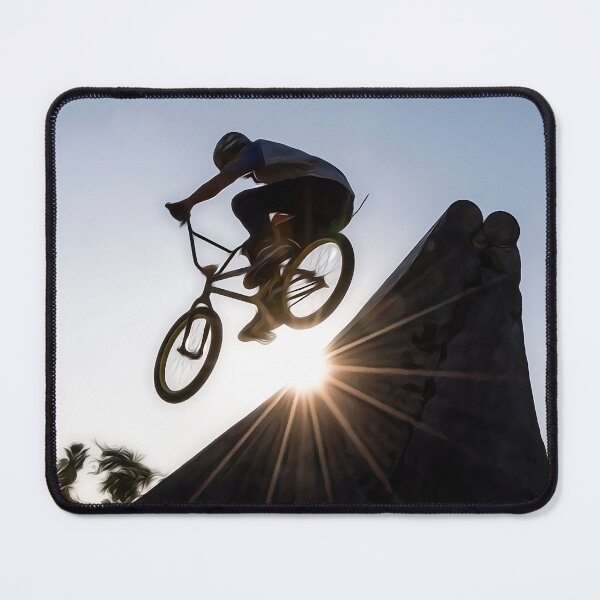 Item preview, BMX rider jumping with his bike in the city designed and sold by elcarnero.
