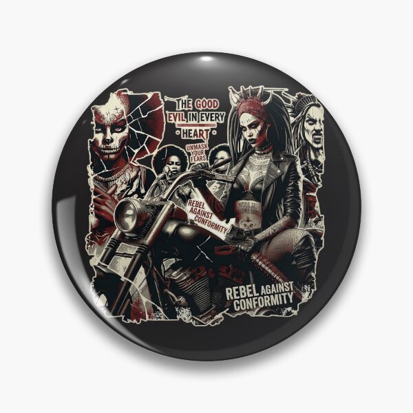 Item preview, Gothic Biker Woman Motorcycle Rider designed and sold by Voodoo Store Paranormal Collections.