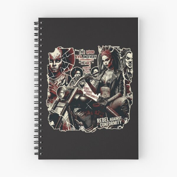 Item preview, Gothic Biker Woman Motorcycle Rider designed and sold by Voodoo Store Paranormal Collections.