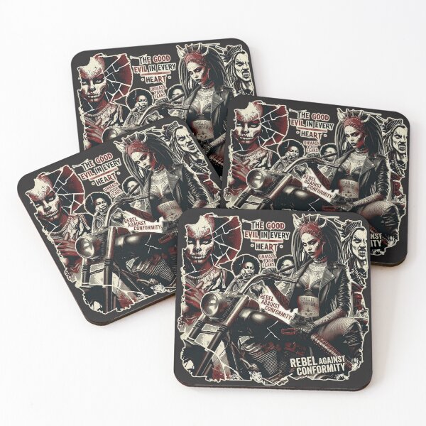 Item preview, Gothic Biker Woman Motorcycle Rider designed and sold by Voodoo Store Paranormal Collections.