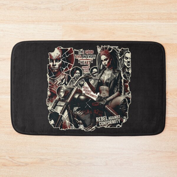 Item preview, Gothic Biker Woman Motorcycle Rider designed and sold by Voodoo Store Paranormal Collections.
