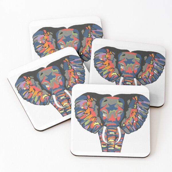 Item preview, Colorful Elephant Art designed and sold by Sartoris Art.