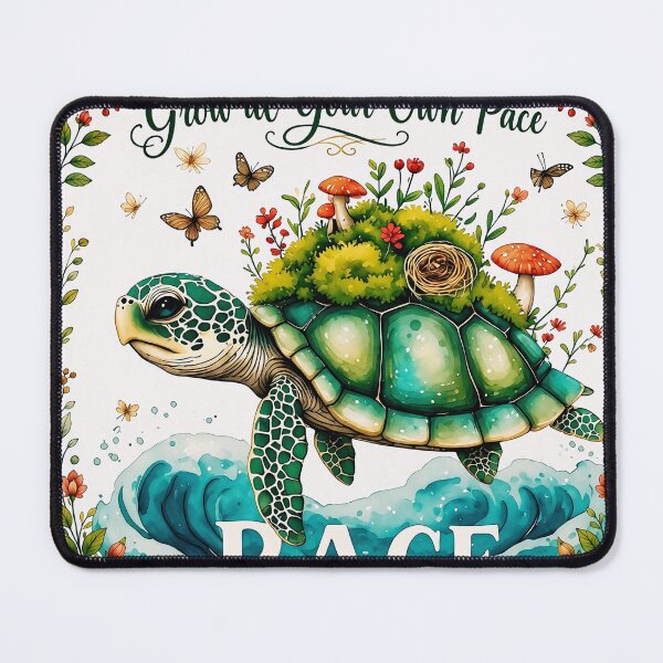 Item preview, Cute Sea Turtle Watercolor | Cottagecore Nature T-Shirt Design designed and sold by Crimsonstudio82.