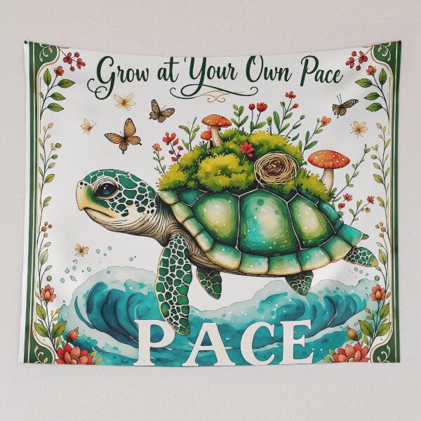 Item preview, Cute Sea Turtle Watercolor | Cottagecore Nature T-Shirt Design designed and sold by Crimsonstudio82.