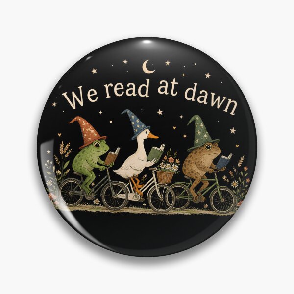 Item preview, We Read at Dawn Frog Goose Toad Reading Book Lover Animal  designed and sold by VGAfanatic.