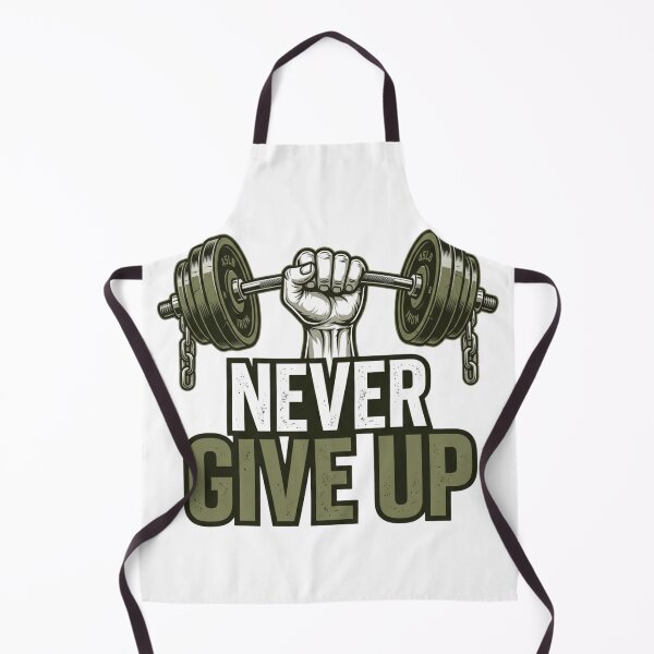 Item preview, Never Give Up Weightlifting Barbell Fist Workout Fitness T-Shirt designed and sold by PACS0011.