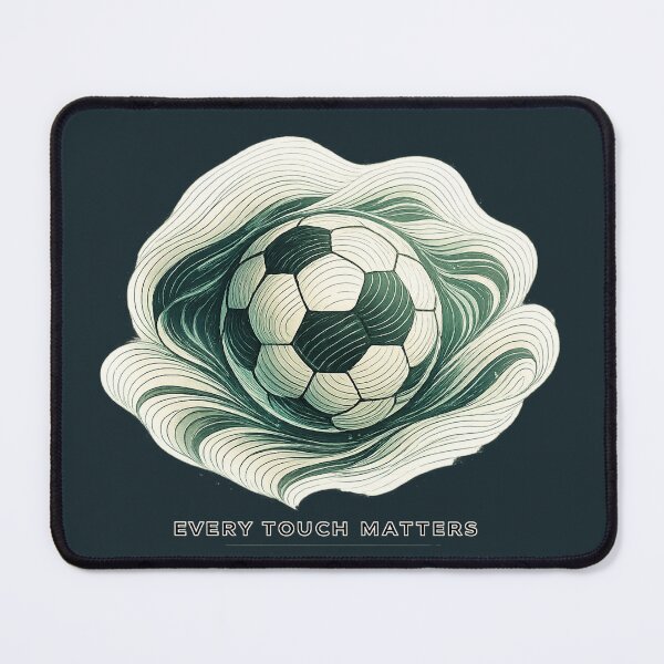 Item preview, Every Touch Matters – The Breathing Ball | Minimal Football Soccer Geometric Premium Streetwear Graphic designed and sold by warlistop.