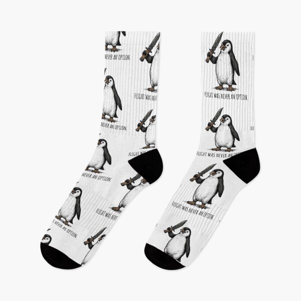Item preview, Flight Was Never An Option Cool Penguin Knife Meme Retro designed and sold by raedattia.