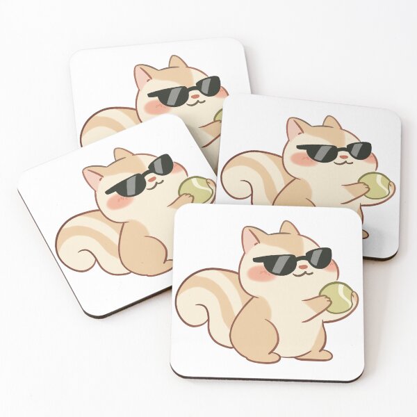 Item preview, Squirrel With Tennis Ball designed and sold by MccormicDreams.