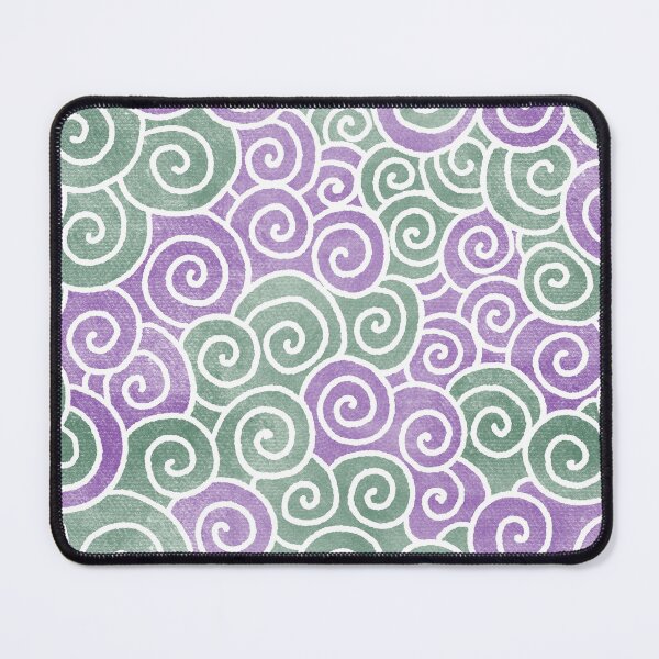 Item preview, Abstract Blue Green Spirals Pattern Color-4 designed and sold by Farissa Designs.