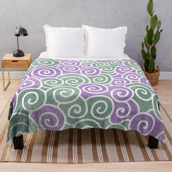 Item preview, Abstract Blue Green Spirals Pattern Color-4 designed and sold by Farissa Designs.