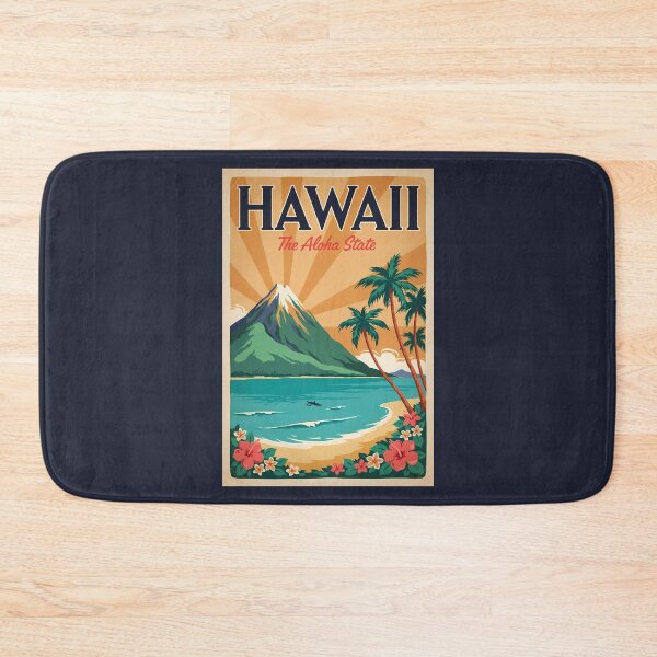 Item preview, Hawaii Volcano Illustration Travel Art Vintage designed and sold by KrisSidDesigns.