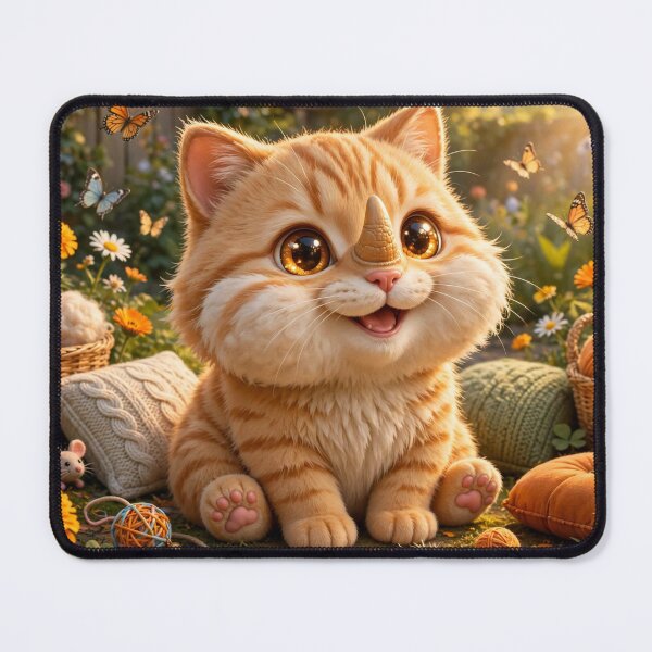 Item preview, The Little Rhino-Kitten’s Garden Adventure — A Tiny Horn, a Big Heart, and a Sunny Afternoon designed and sold by TreatLLC.